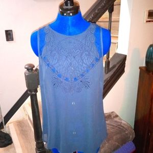 Blue sheer Tunic
